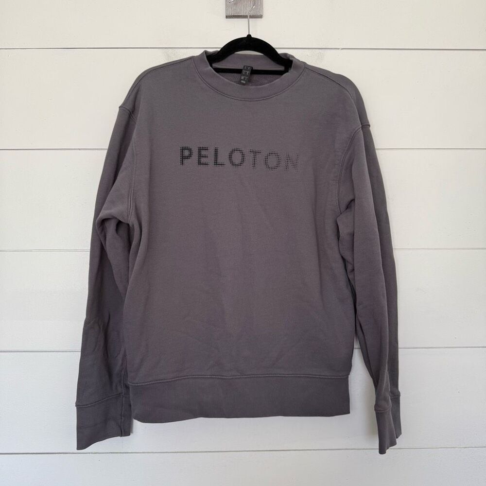 Adidas Women’s Medium Grey Peloton Hoodie Sweatshirt